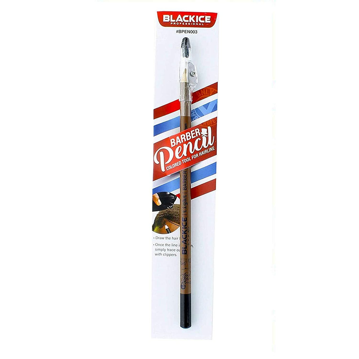 Black Ice Barber Pencil Edge Tan Brown Colored Tool For Hairline NEW