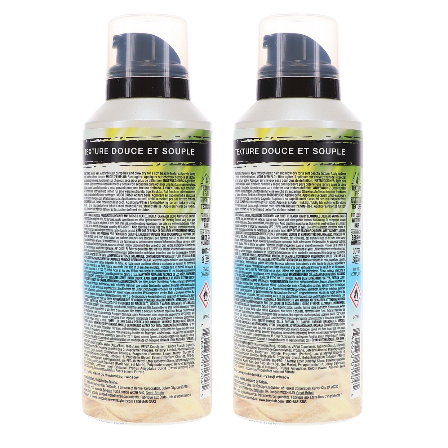 Texturizing Hair Foam Party - Humidity-Resistant Volumizing Mousse 5.1 oz 2 Pack