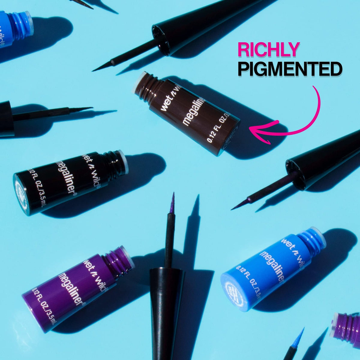 Liquid Eyeliner with Metallic Brown Finish - Long-Wear, Water-Resistant