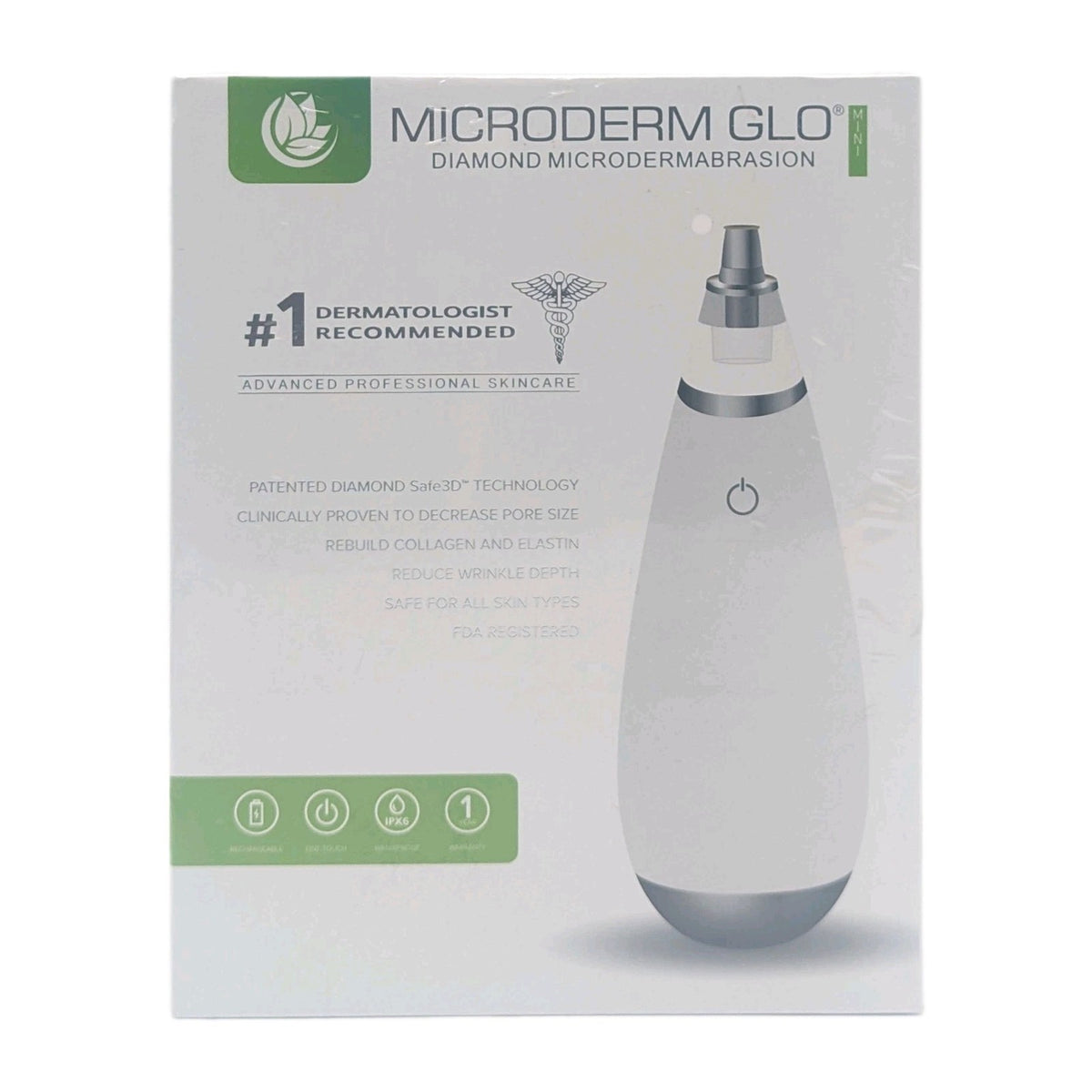 Microderm GLO Mini Diamond Microdermabrasion Machine & Suction Tool