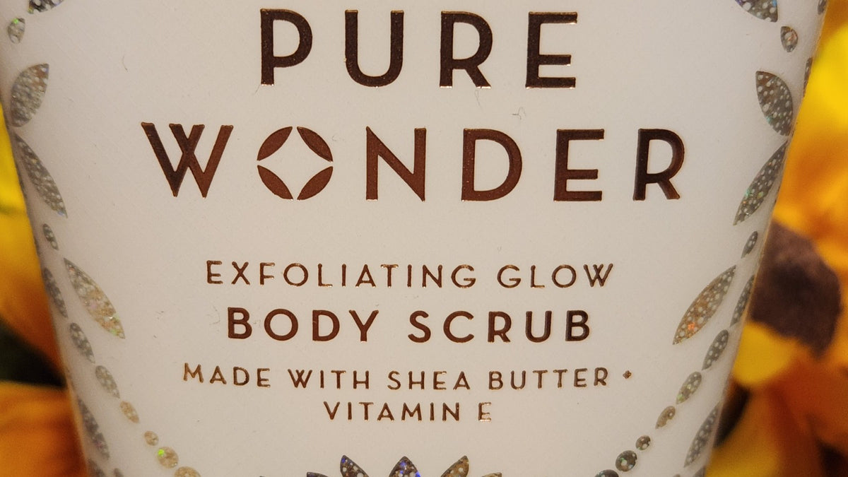 Bath & Body Works PURE WONDER Exfoliating Glow Scrub 8 oz. Lot of 4