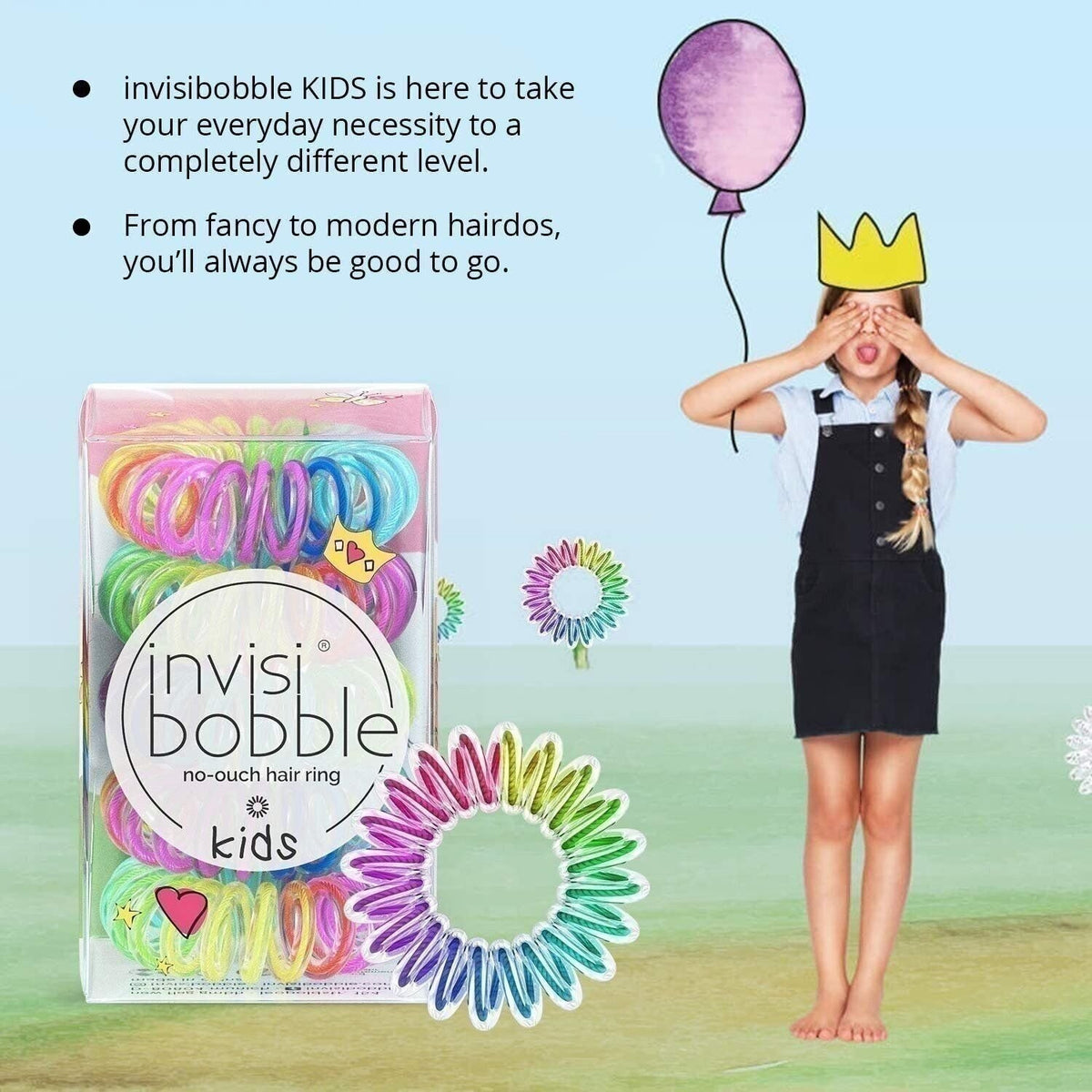 Invisibobble Kids Magic Rainbow Hair Ring 5 Pack