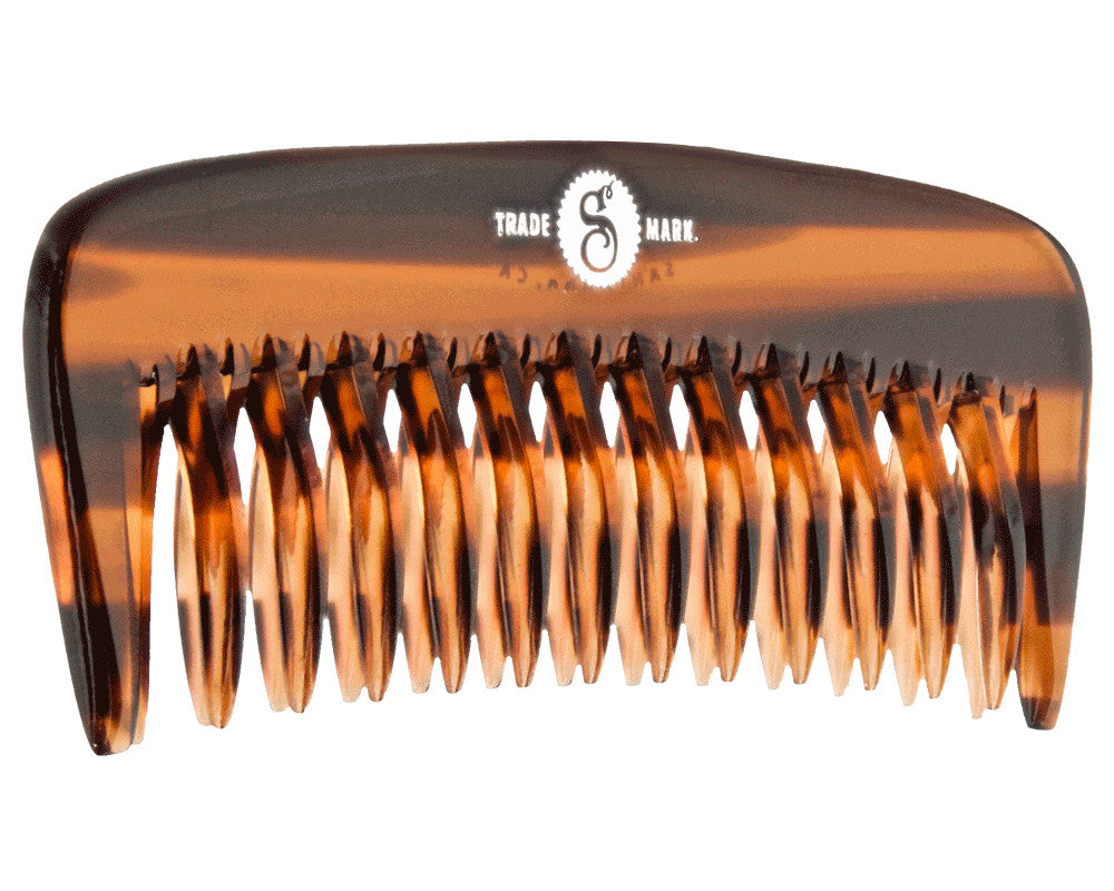 Beard Comb for Detangling and Conditioning - Pocket-Sized Wide-Tooth Design