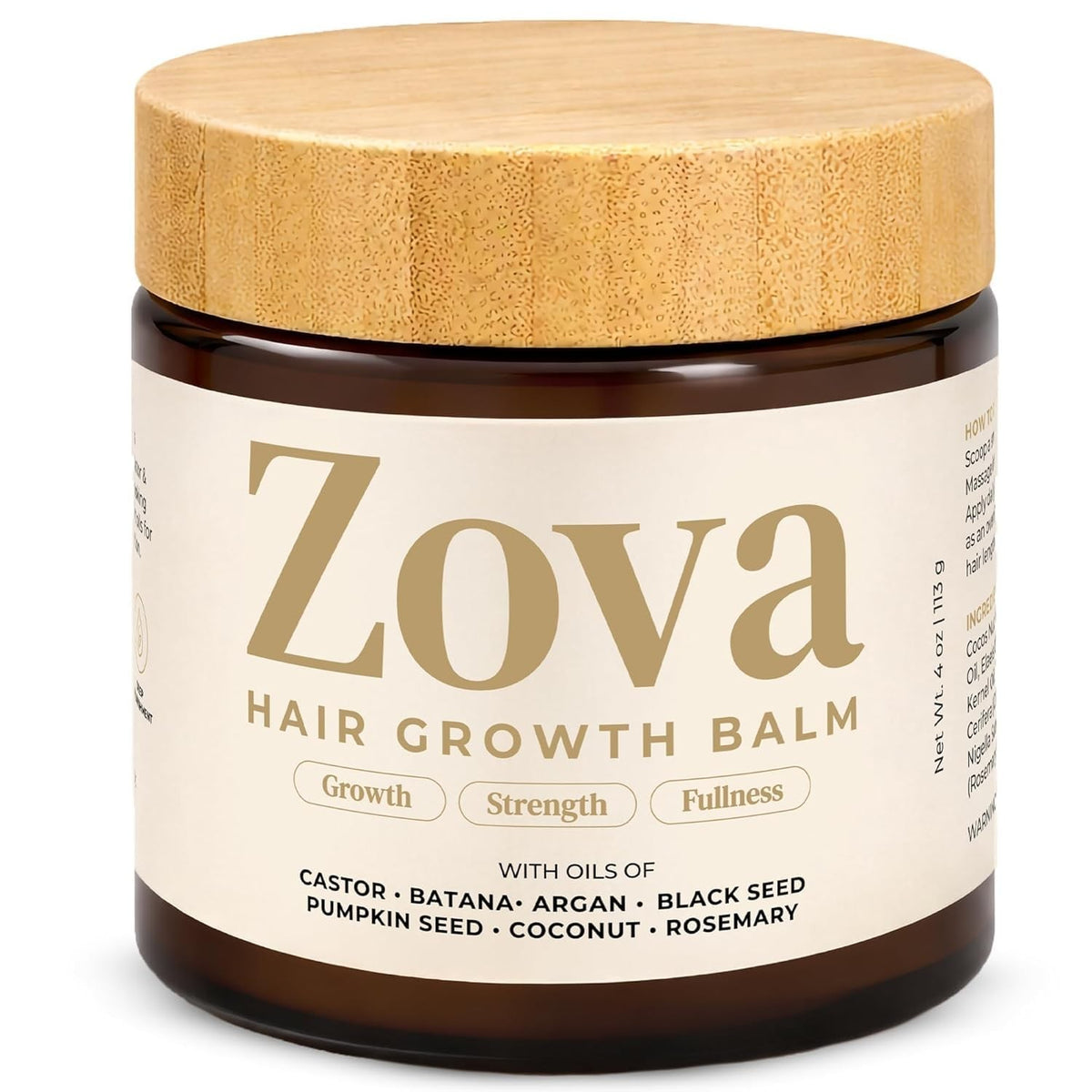 Hair Growth Balm with Castor Argan 4oz - Nourishing Hair Treatment