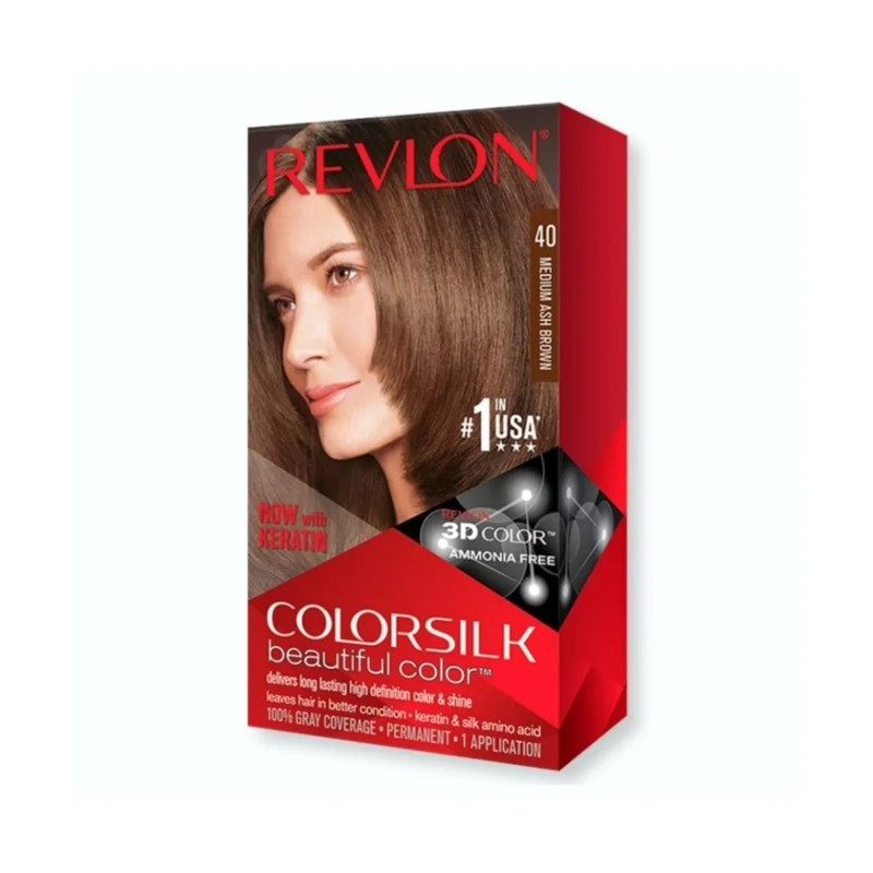 Hair Color #40 Medium Ash Brown - 12 Pack