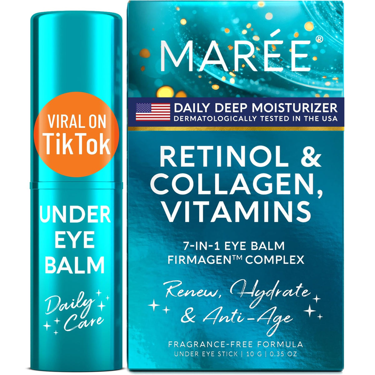Under Eye Balm Stick with Retinol & Ceramide - Hydrating Anti-Wrinkle Skincare