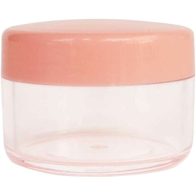 15g Empty Plastic Jars with Screw Lids for Makeup Samples and Storage - 12 Pack