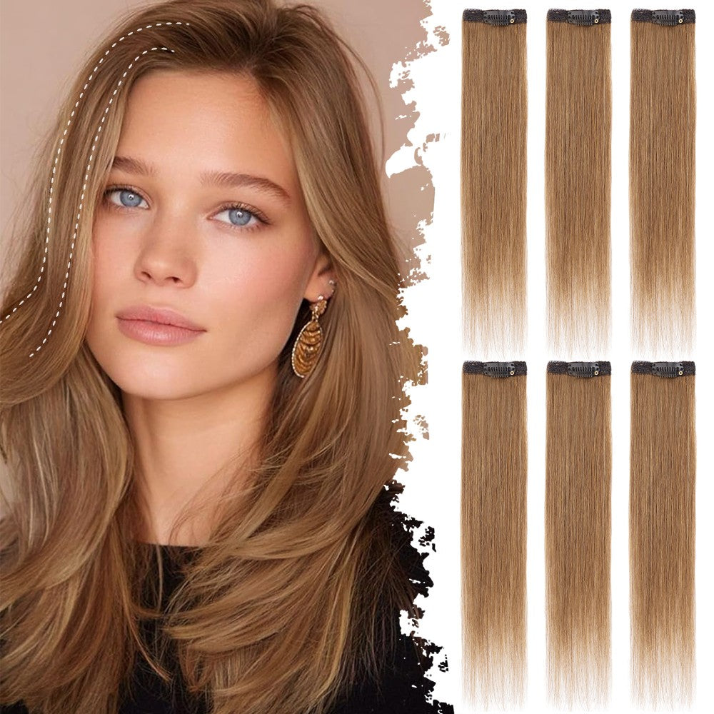 Clip-In Hair Topper Remy Human Hair Short Mini Patches for Volume & Coverage