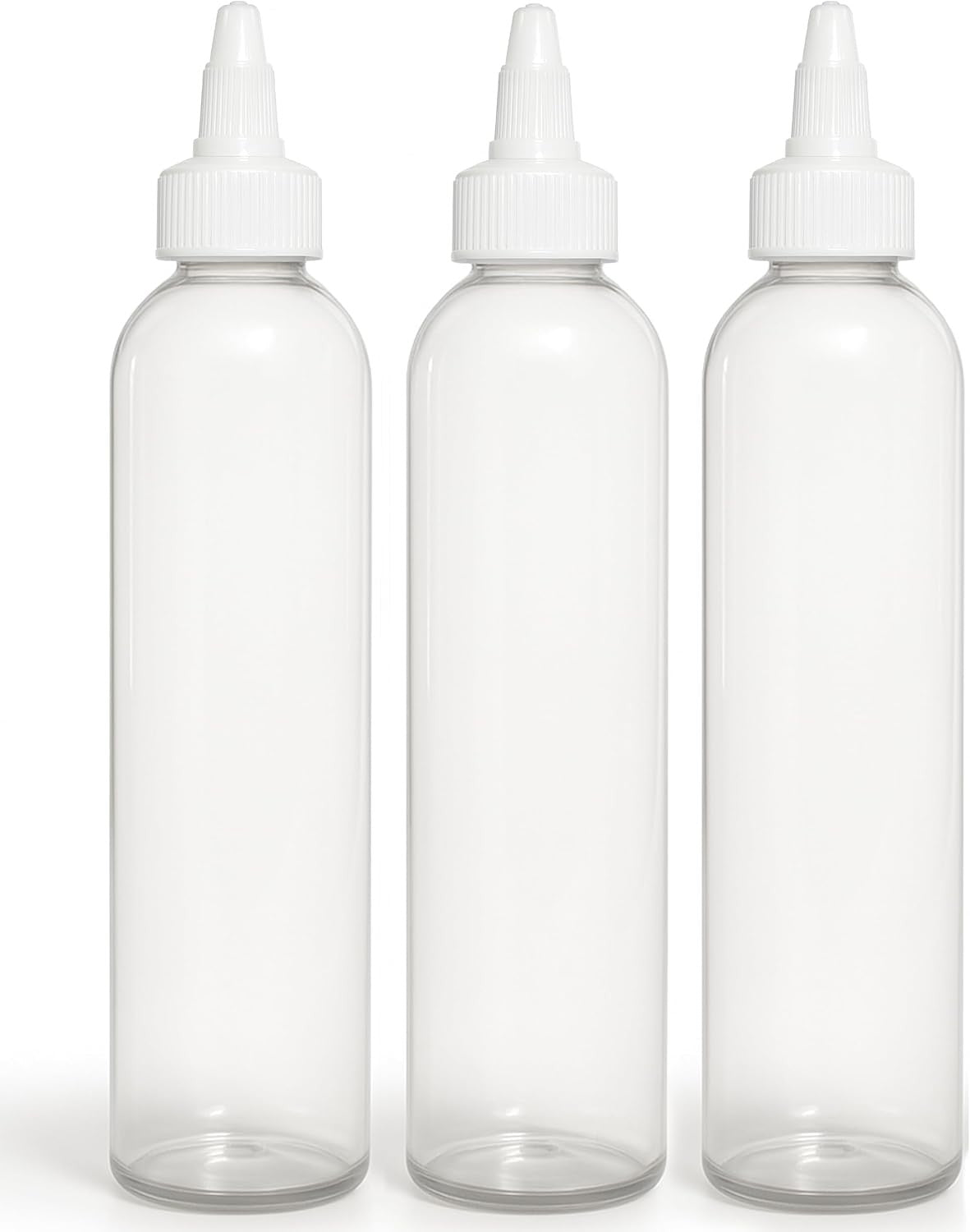 8 oz Twist Applicator Bottle - Clear, BPA Free Squeeze Bottle