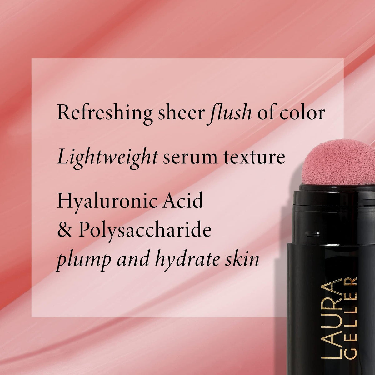 Serum Blush with Hyaluronic Acid - Natural Pink, 0.34 oz