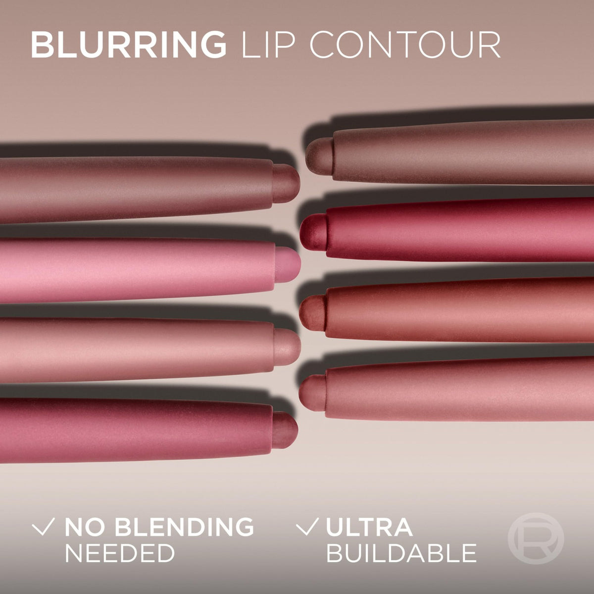 Lip Liner Pencil for Fuller Lips - Nude Espresso 0.21 Oz