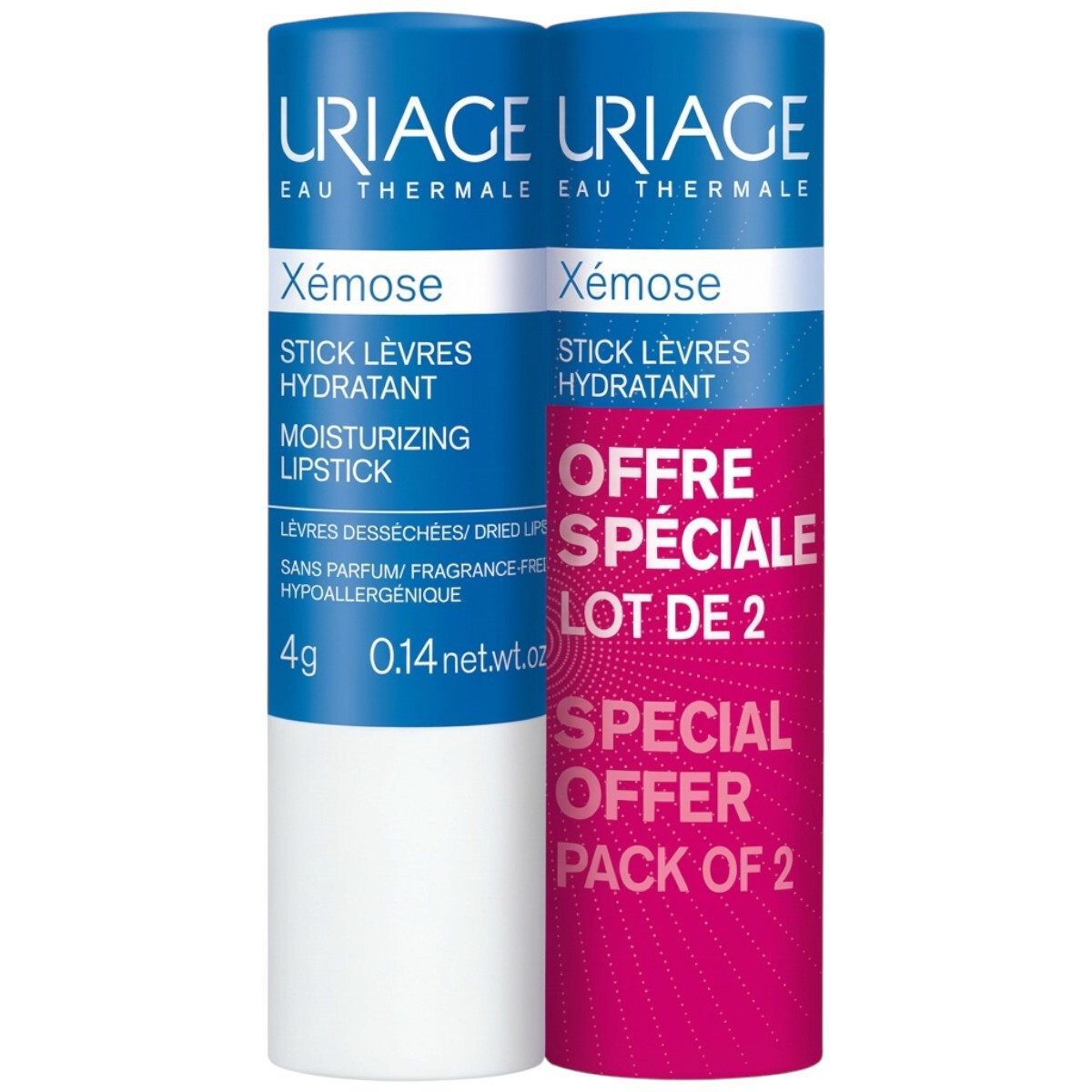 Moisturizing Lip Balm Duo - Hydrating & Protective Lip Care, 2x4g