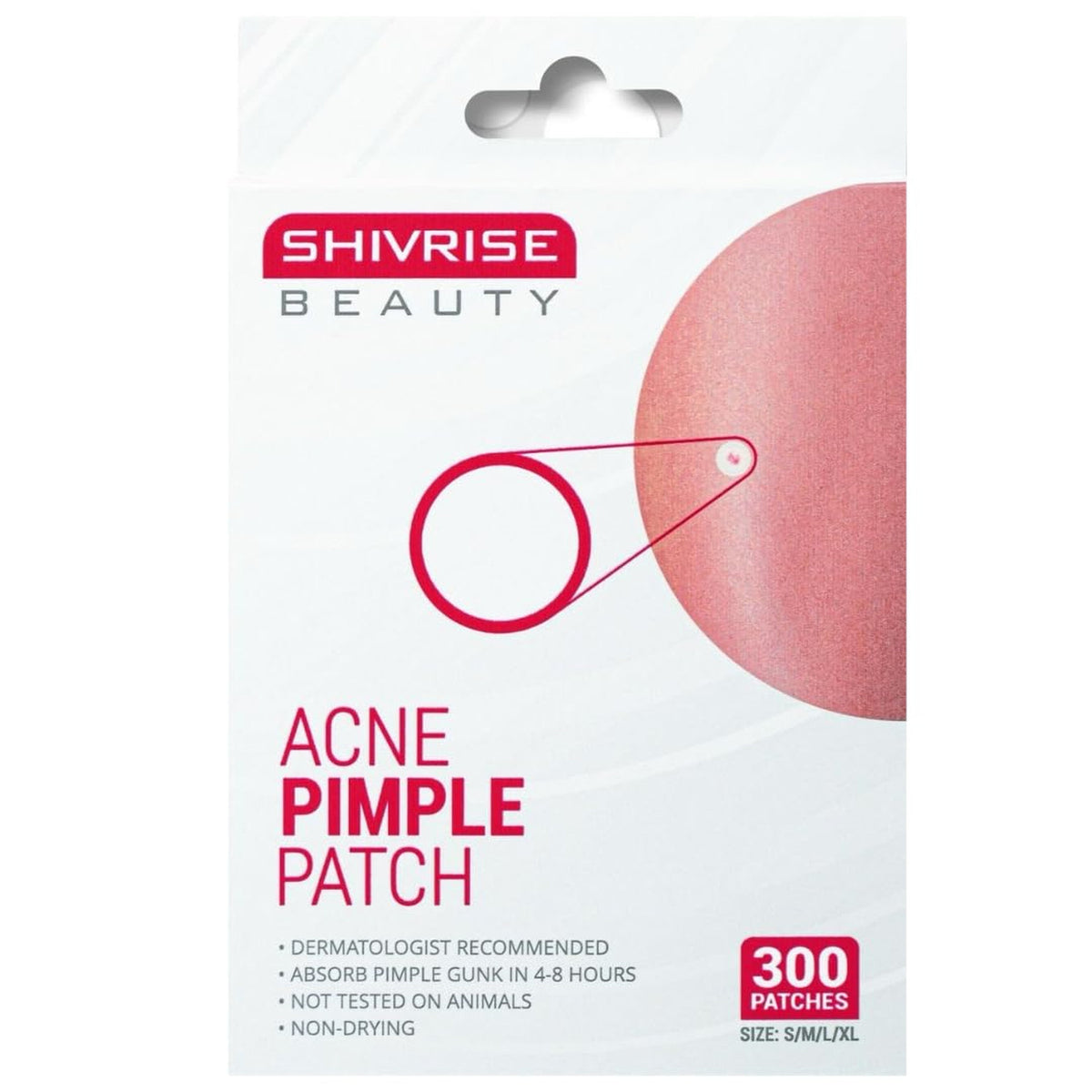 Hydrocolloid Acne Patches for Blemish Covering & Healing - 300 All-Day Skin Discreet