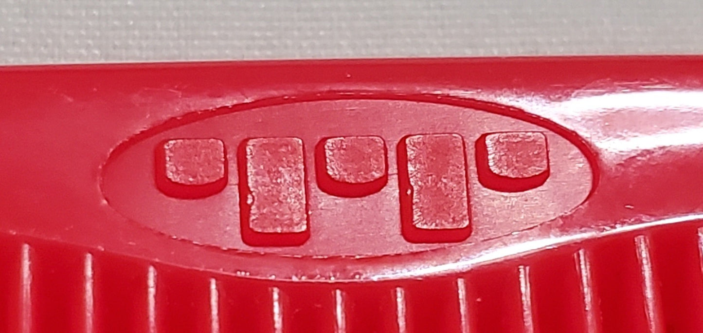 Vintage Tip Top Unbreakable Hair Combs 8 Inch - Blue & Red Set