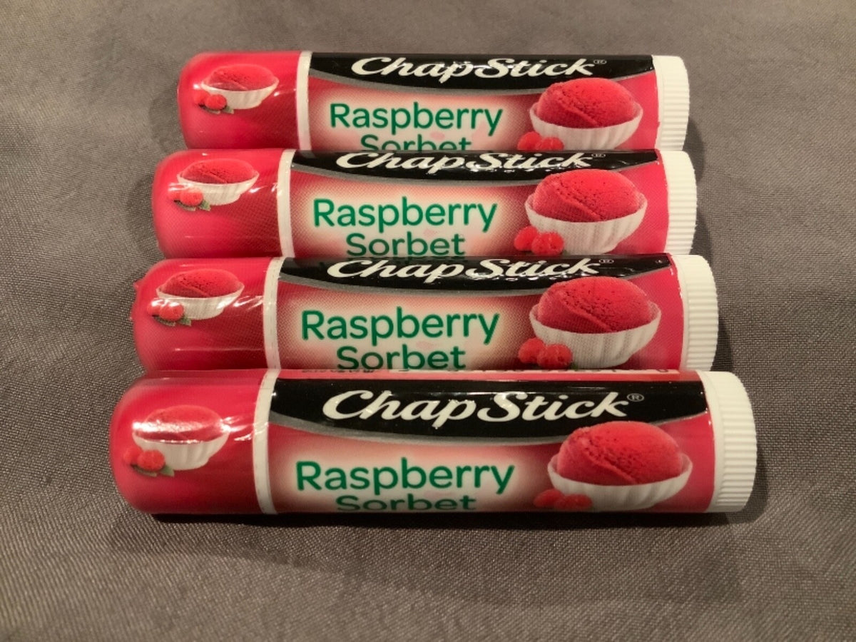 Sealed Lip Balm Set - Raspberry Sorbet, 4 Tubes, 0.15 Oz Each