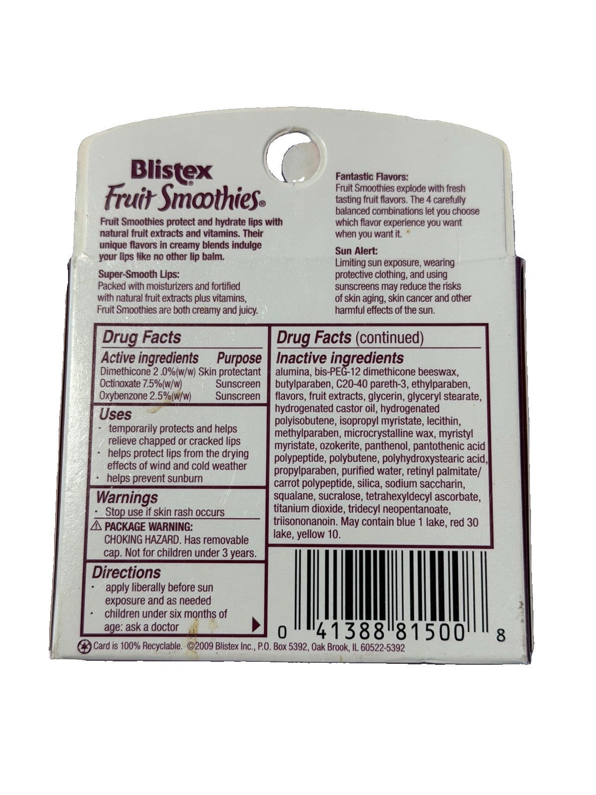 Fruit Smoothie with Peaches & Cream - Rare Blister Collectible Bonus