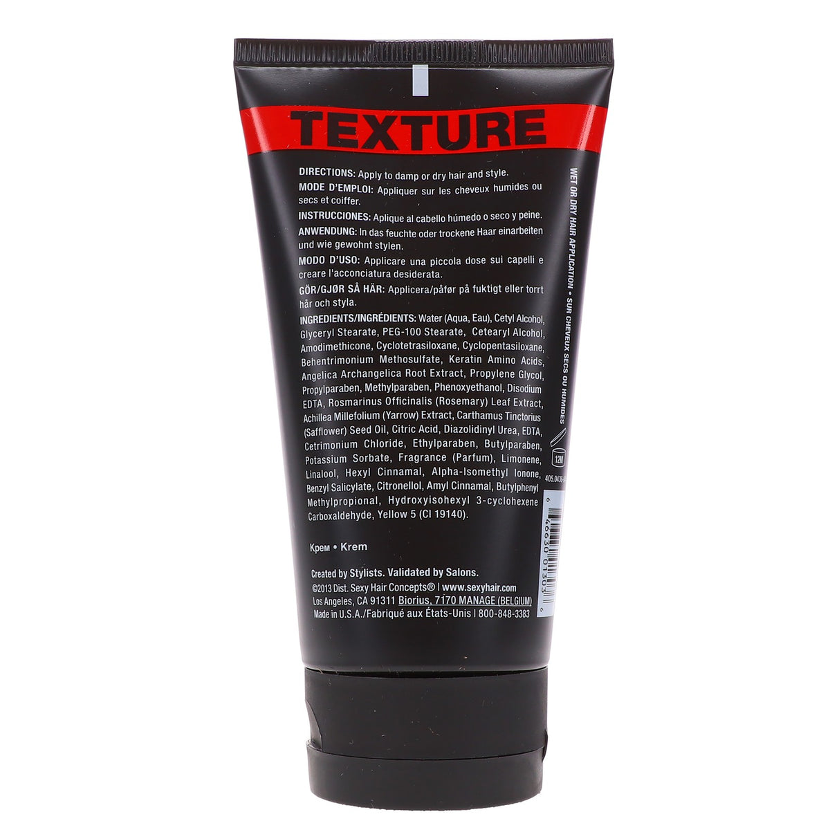 Texturizing Hair Cream - Slept In Texture Creme for Soft, Tousled Hair 5.1 oz (2 Pack)