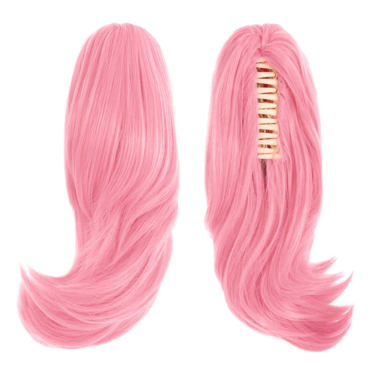 Pink Cosplay Wig 35cm Heat Resistant & Adjustable Fit for Halloween & Costume