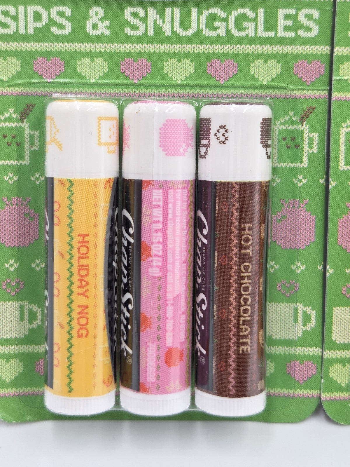 Lip Care Set 3 Pack Sips & Snuggles Hot Chocolate Pomegranate