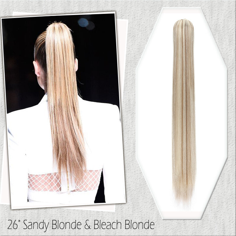Fake Ponytail Clip-In Hair Extension Thick Natural Look 14 Inches