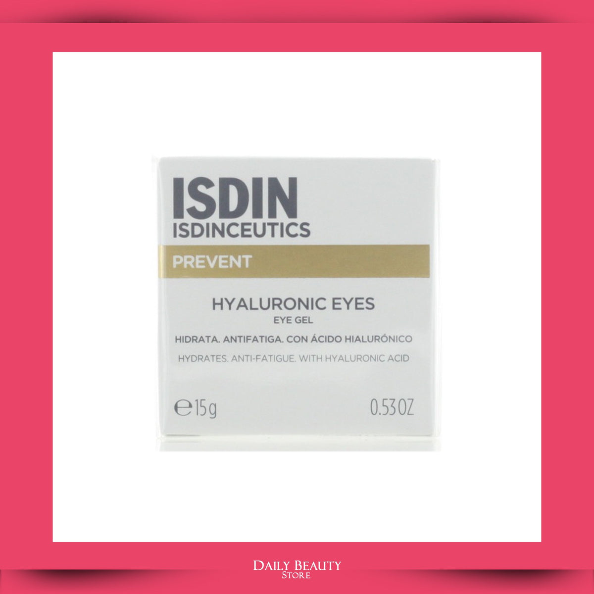 Hyaluronic Eye Gel for Hydration & Brightening 15g - Cooling Eye Treatment
