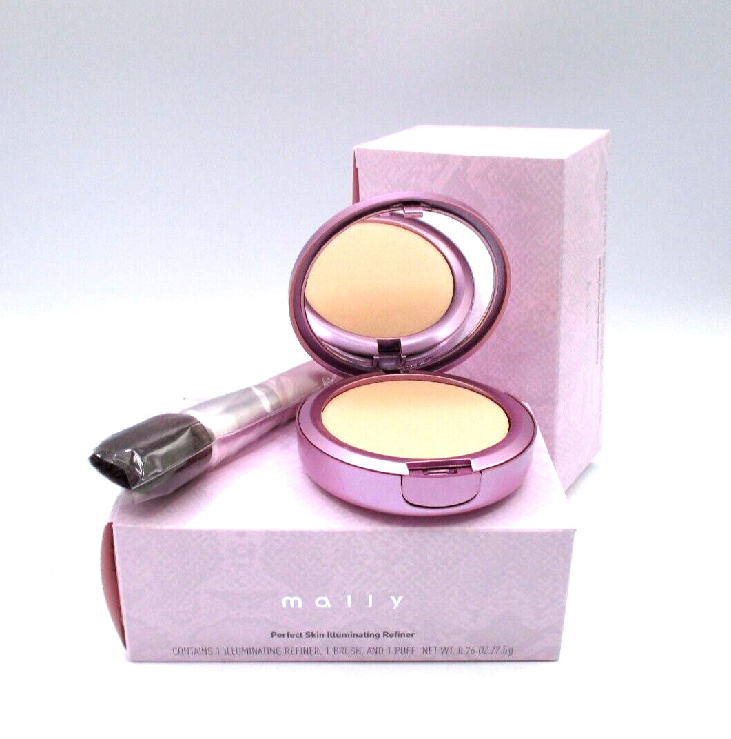 2-Piece Skin Care Brush & Puff Set - Medium Illuminating Refiner