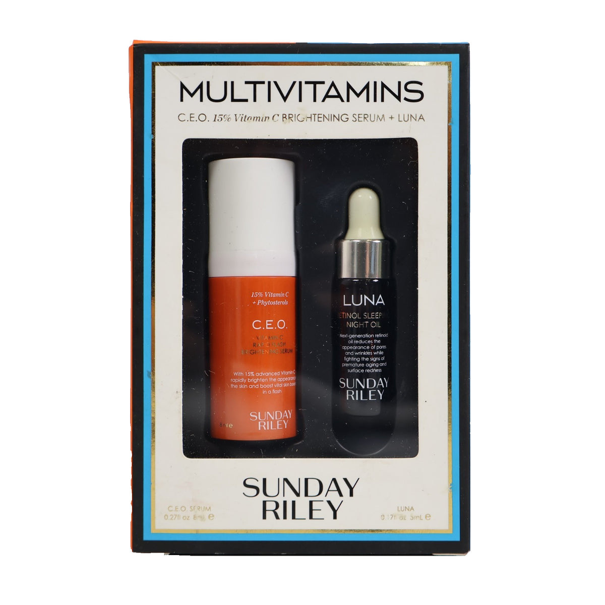 Multivitamins Skin Care Set with Brightening Serum & Luna