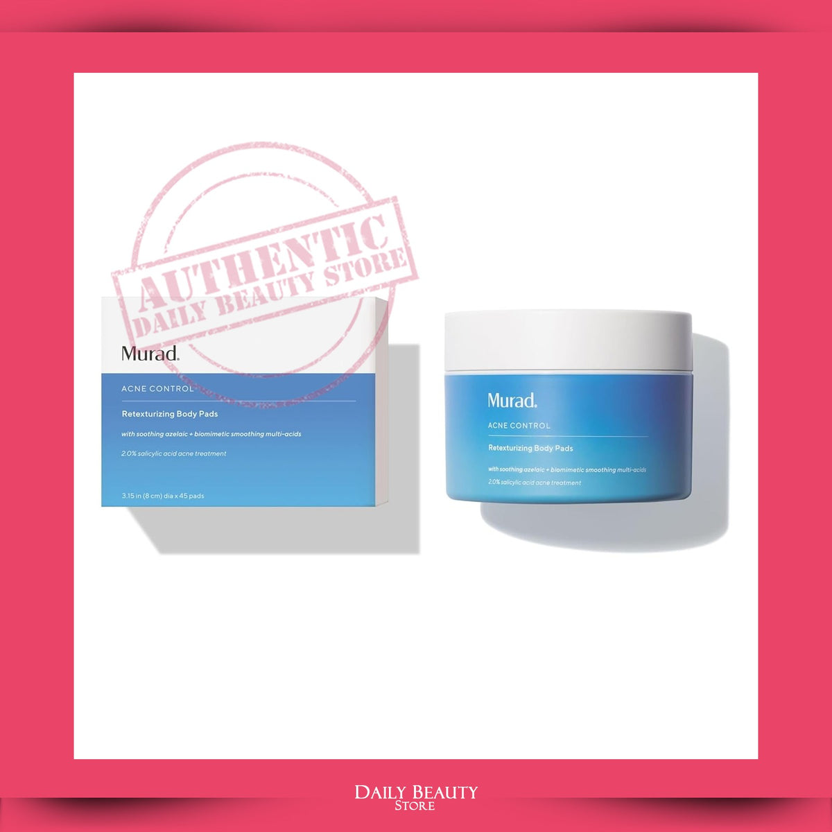 Murad Acne Control Retexturizing Body Pads 45 EX 3/2026