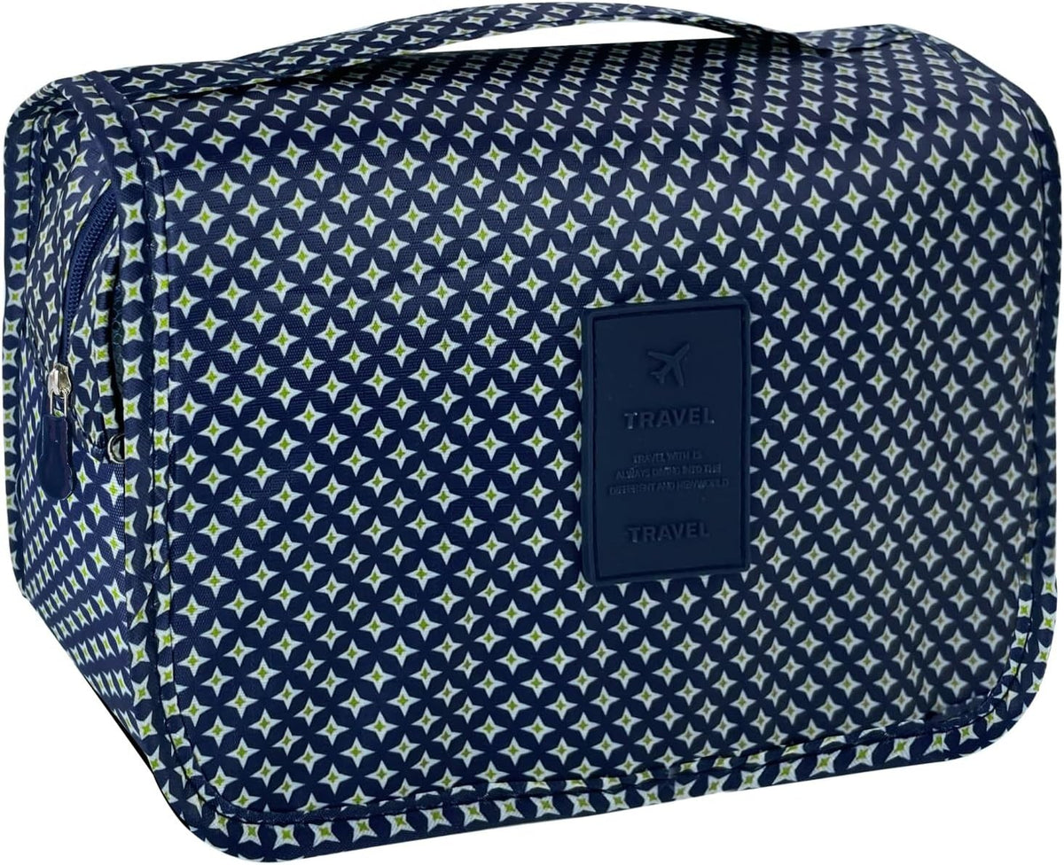 Large Waterproof Travel Toiletry Bag with Hanging Hook for Men & Women