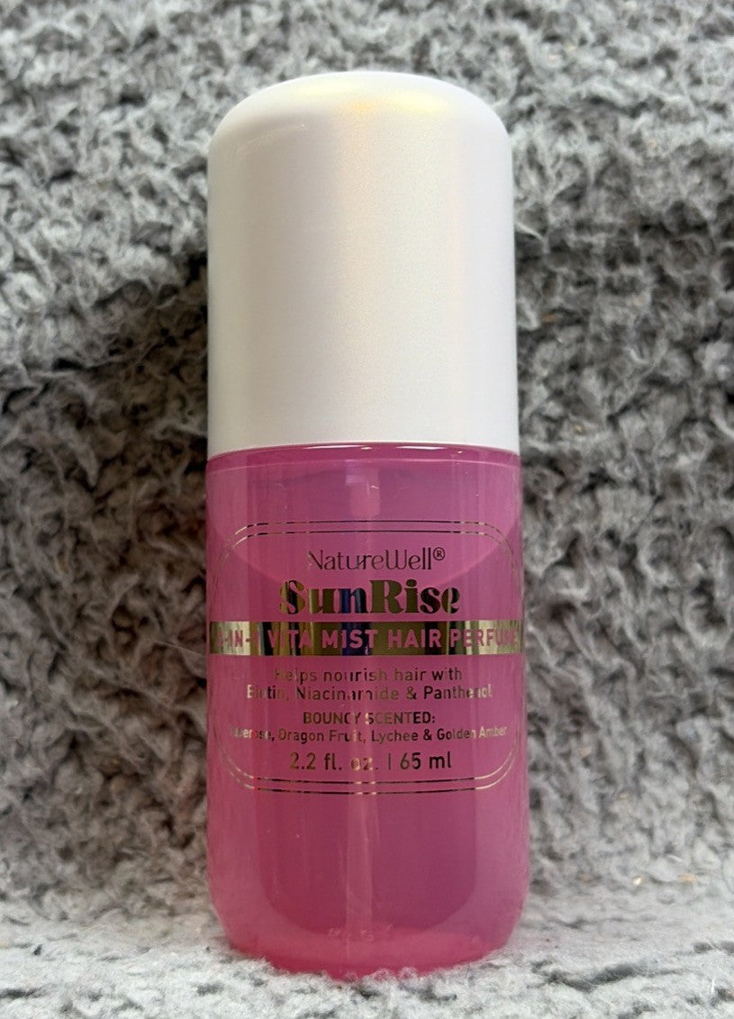 SunRise Hair Perfume Shine Enhancing Spray - All Hair Types, 4x 65ml Bottles