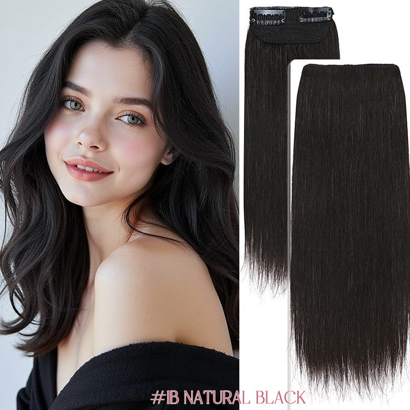Remy Human Hair Clip-In Extensions Fluffy Short Weft 12-inch for Volume & Thickening