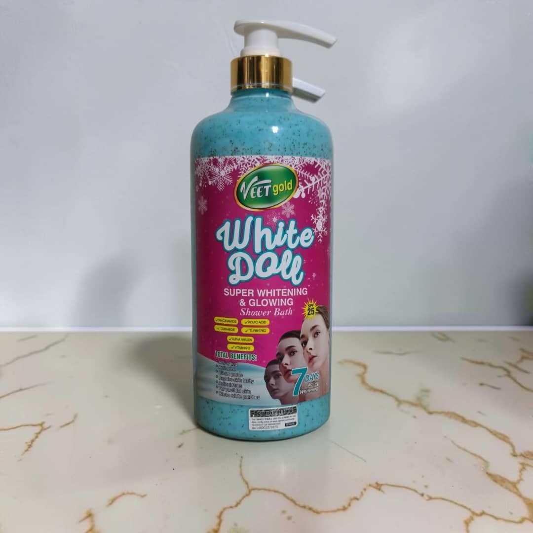 Veet Gold White Doll Brightening Body Wash 1000ml - Moisturizing Shower Gel