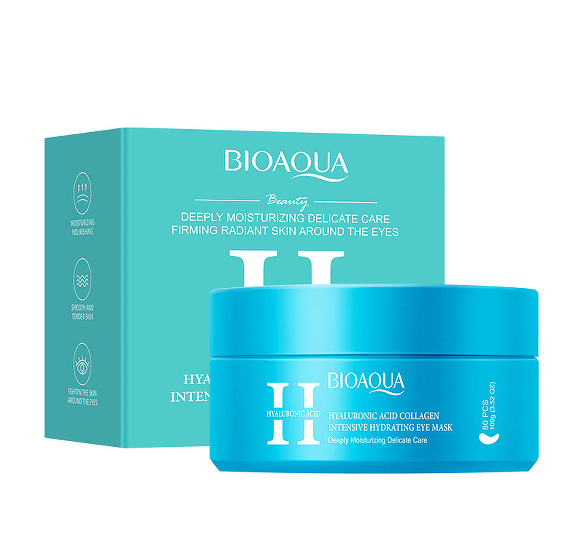 Hyaluronic Acid Retinol Vitamin C Eye Mask Set - 80 Pcs, 100g Moisturizing Under-Eye Care