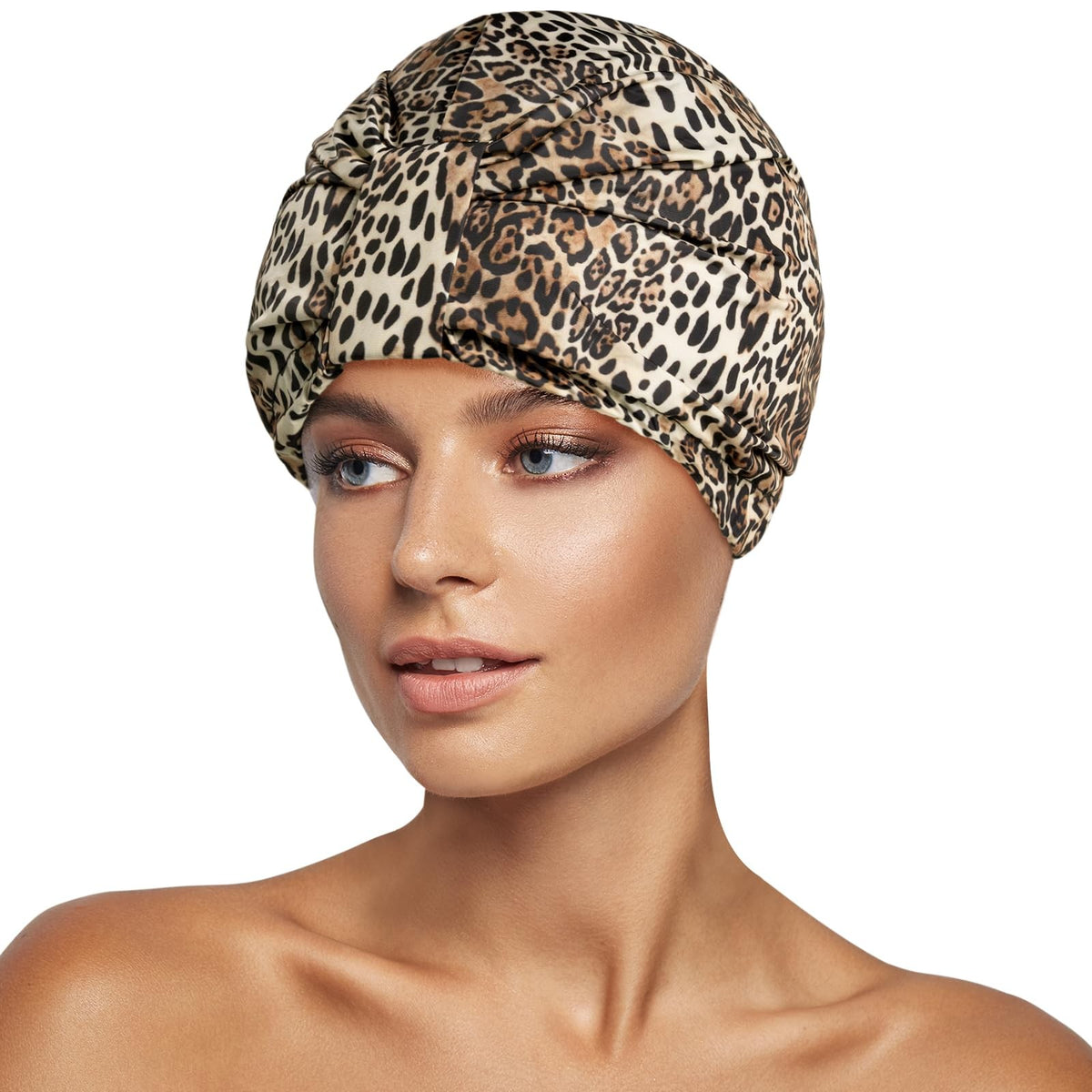 INNELO Luxury Shower Cap for Women Reusable Waterproof, One Size,