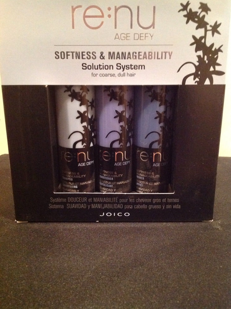 Joico Age Defy Hair Care Set - Shampoo, Conditioner & Primer for Coarse Hair