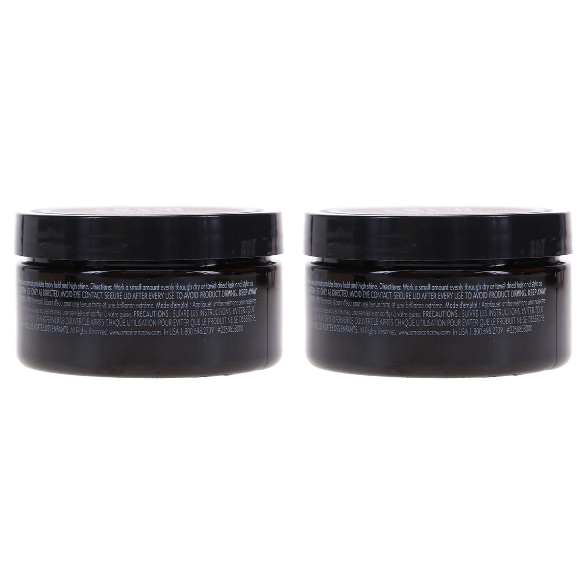 Heavy Hold Hair Pomade 3 oz - 2 Pack for Strong Styling & Shine