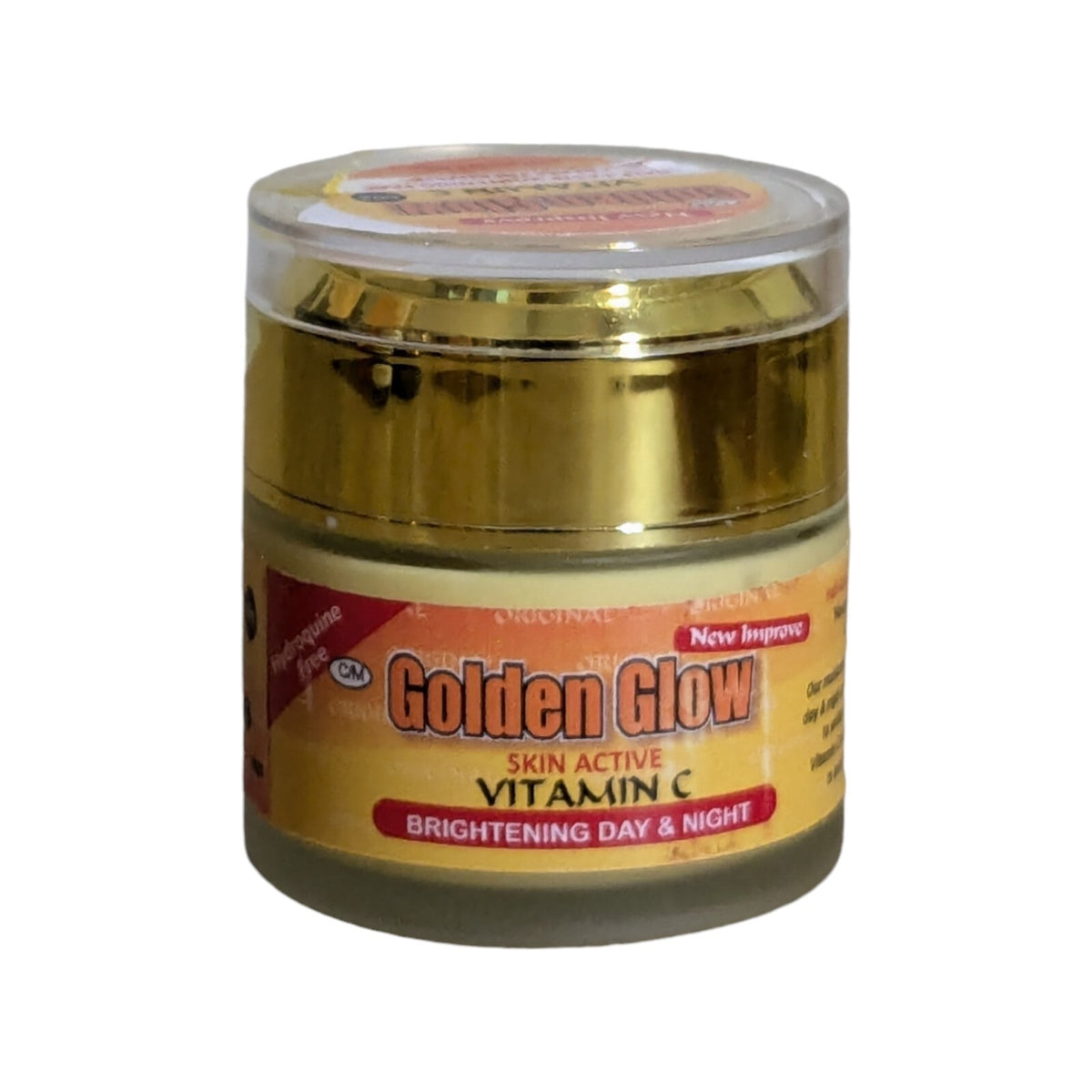 Golden Glow Brightening Face Serum & Vitamin C Cream Set - Whitening Skin Care