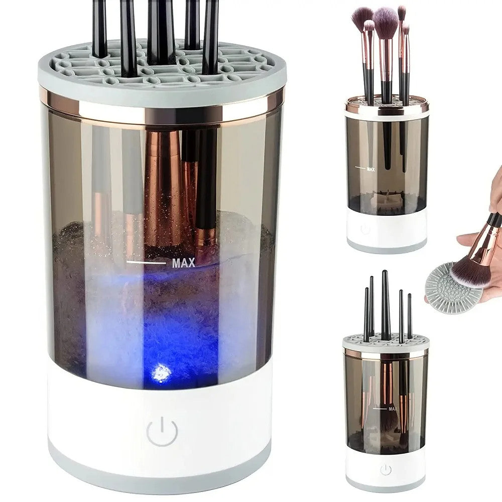 Automatic Makeup Brush Cleaner - Electric Cleaning Machine with USB Power Dryer