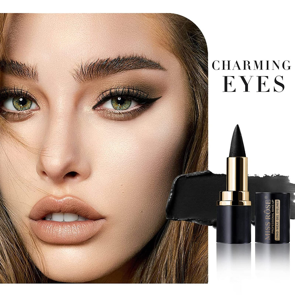 Waterproof Gel Eyeliner Set - Long Lasting 4 Colors Eye Makeup Pencils