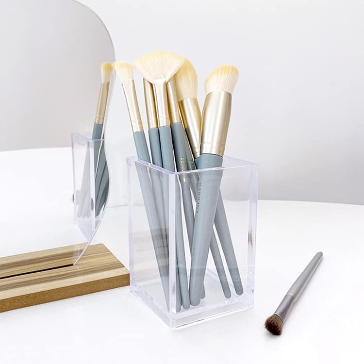 3 Pack Clear Acrylic Pencil Pen Holder Makeup Brush Storage Organizer