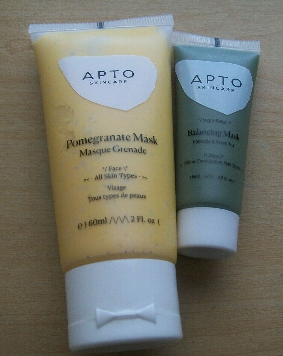 Skin Care Mask Set - Balancing & Pomegranate with Chlorella & Green Tea