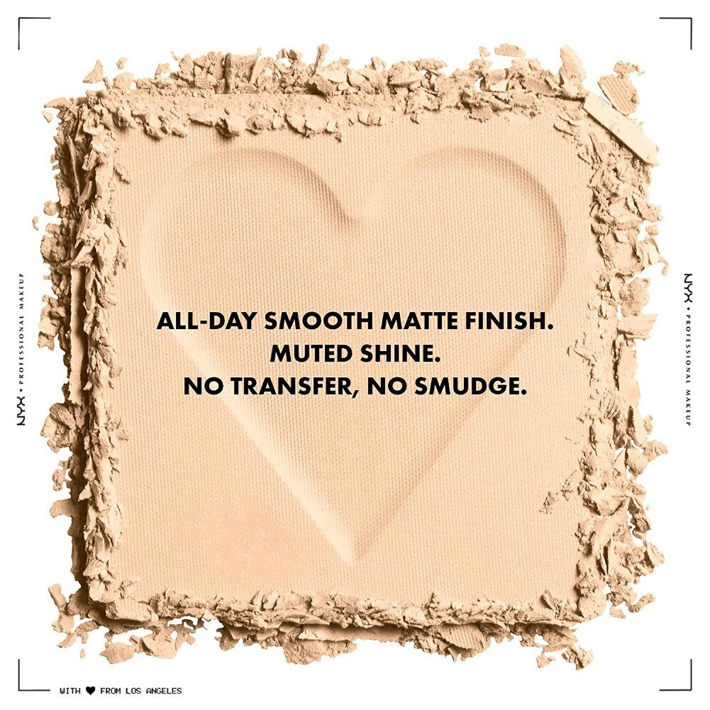 Matte Pressed Face Powder for Oil Control & Shine Minimize - All Shades