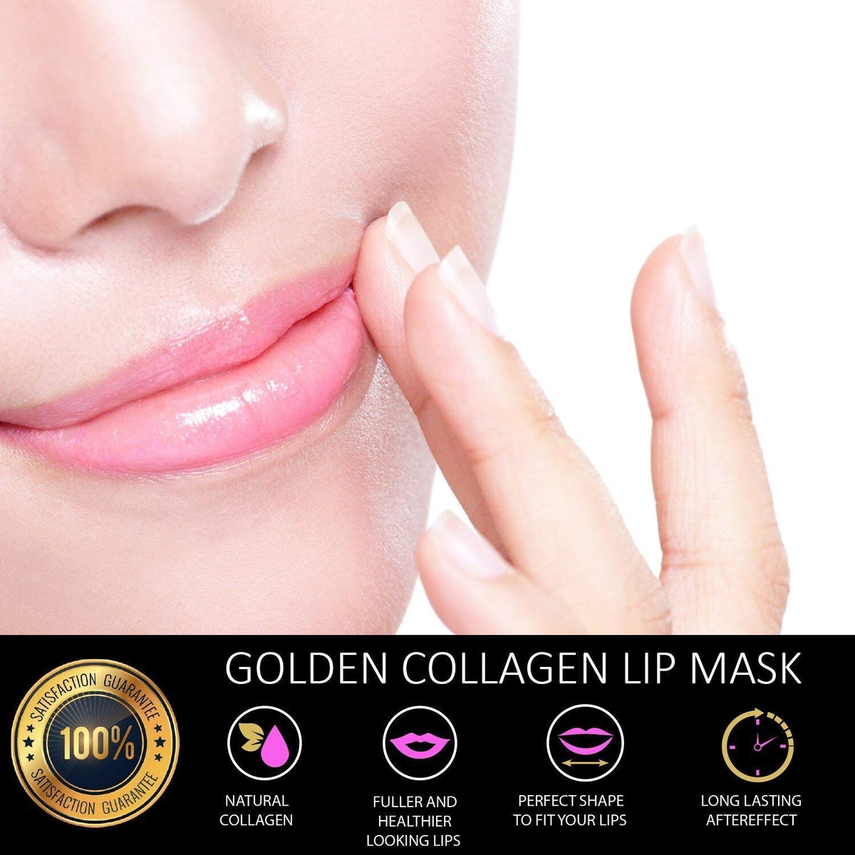 24K Gold Collagen Lip Mask - Hydrating & Anti-Wrinkle