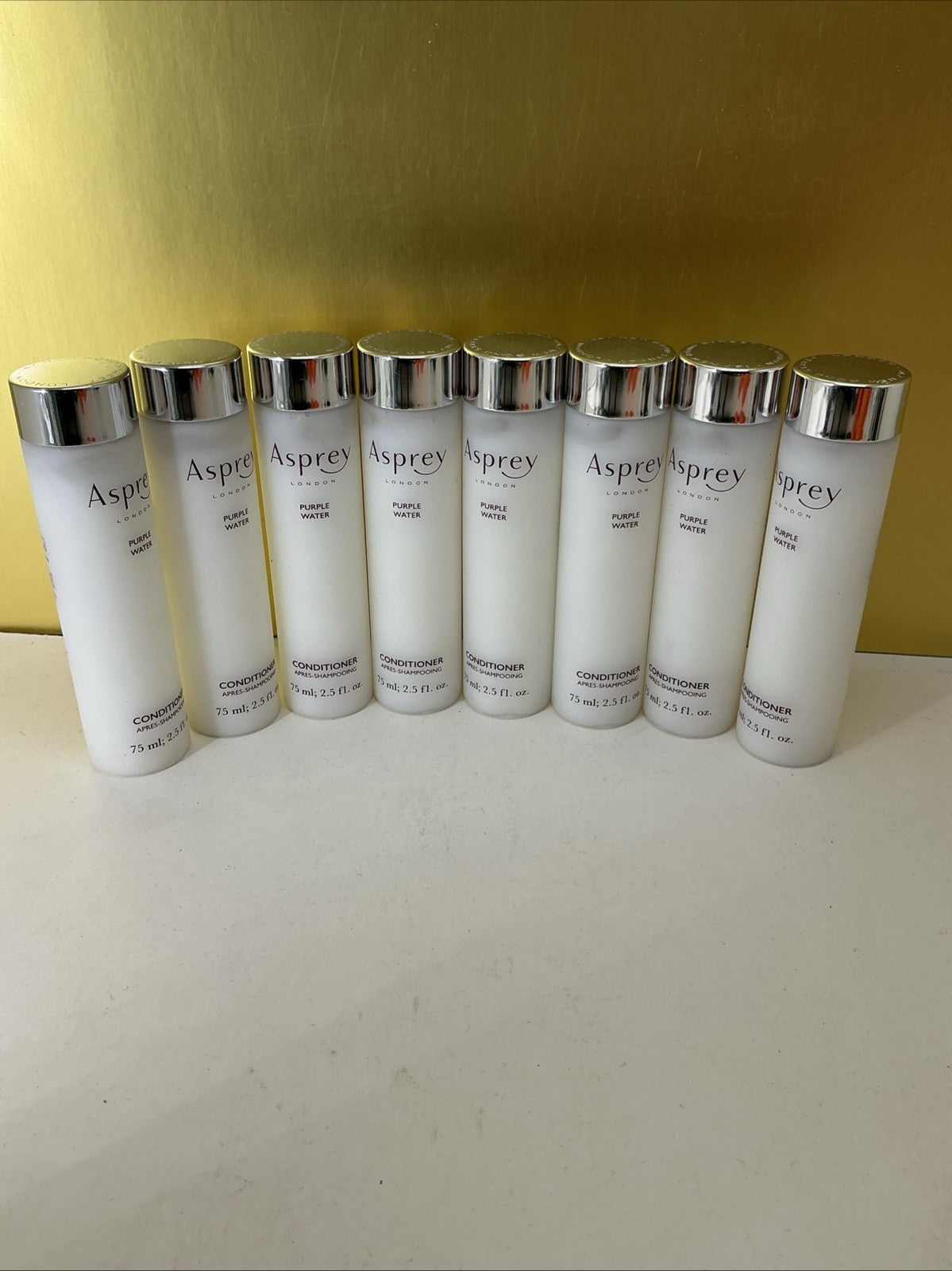 Lot Of 8 Asprey London Purple Water Conditioner 2.5 Oz