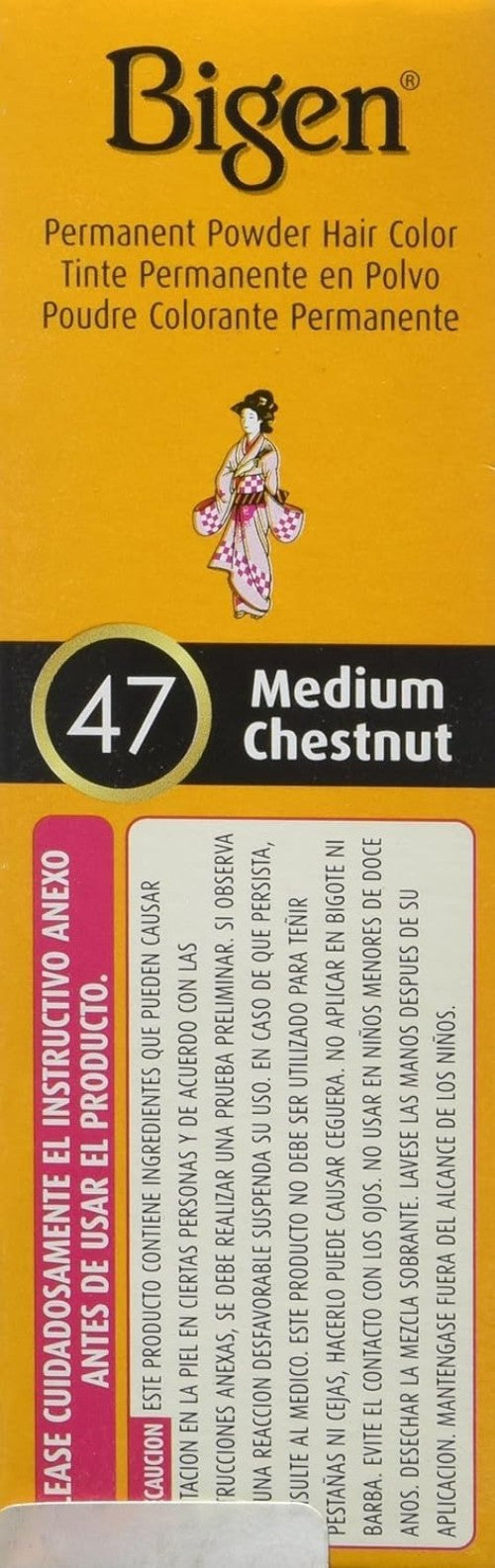 Permanent Powder Hair Color - Medium Chestnut, 0.21 oz