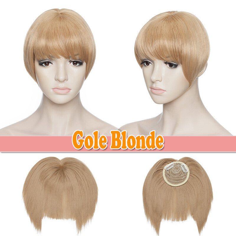 Clip-In Thin Neat Bangs Hairpiece for Front Fringe Hair Extensions