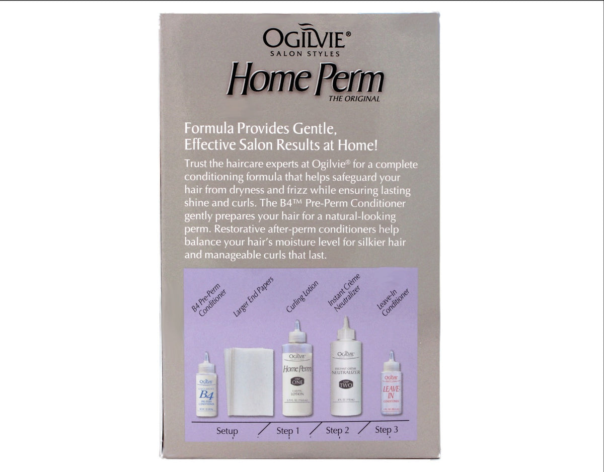 Hair Perm Kit for Thin Delicate Hair - Home Perm Solution, Pack of 3