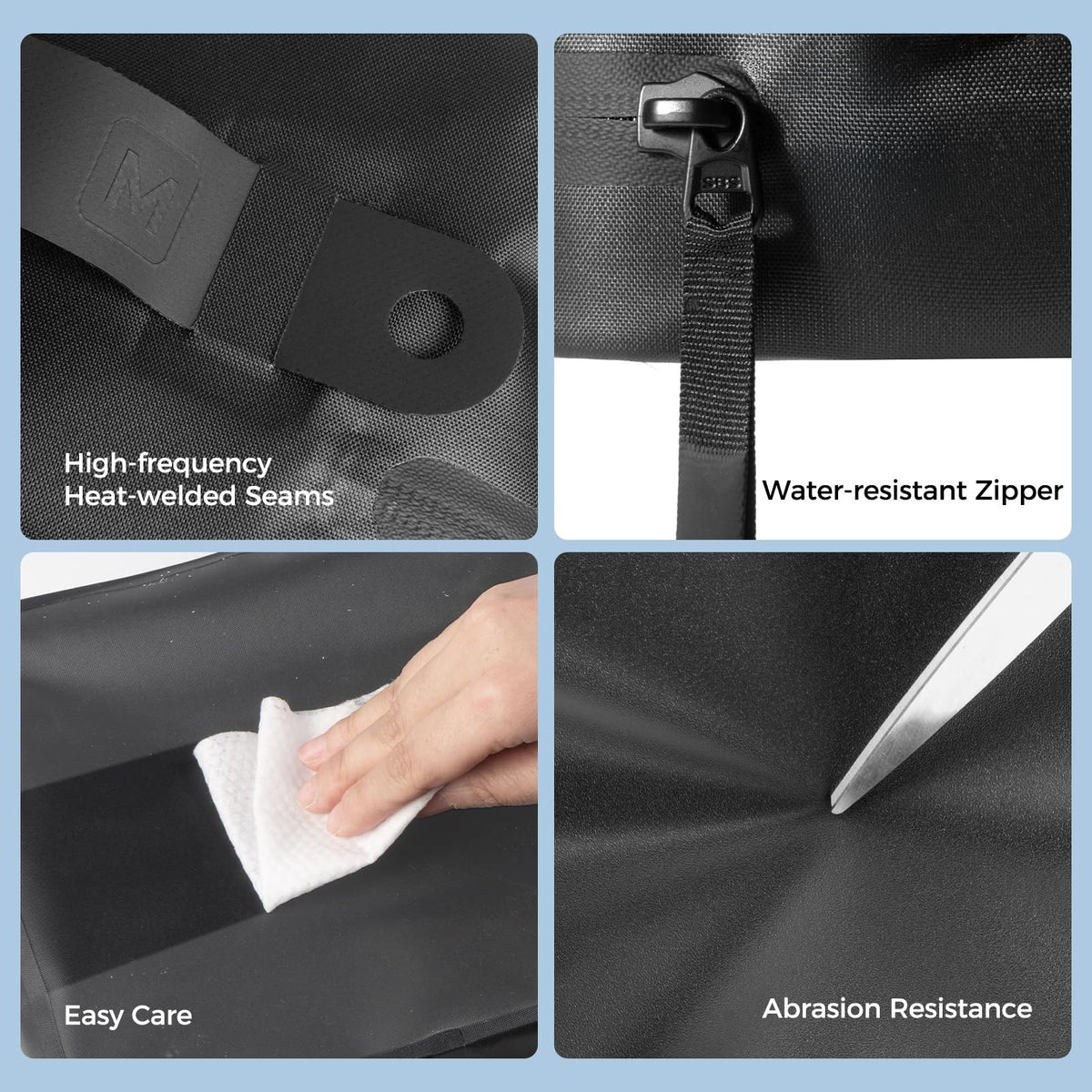 Travel Clear Organizer Pouch Waterproof TPU Zipper Bag for Toiletries & Gear
