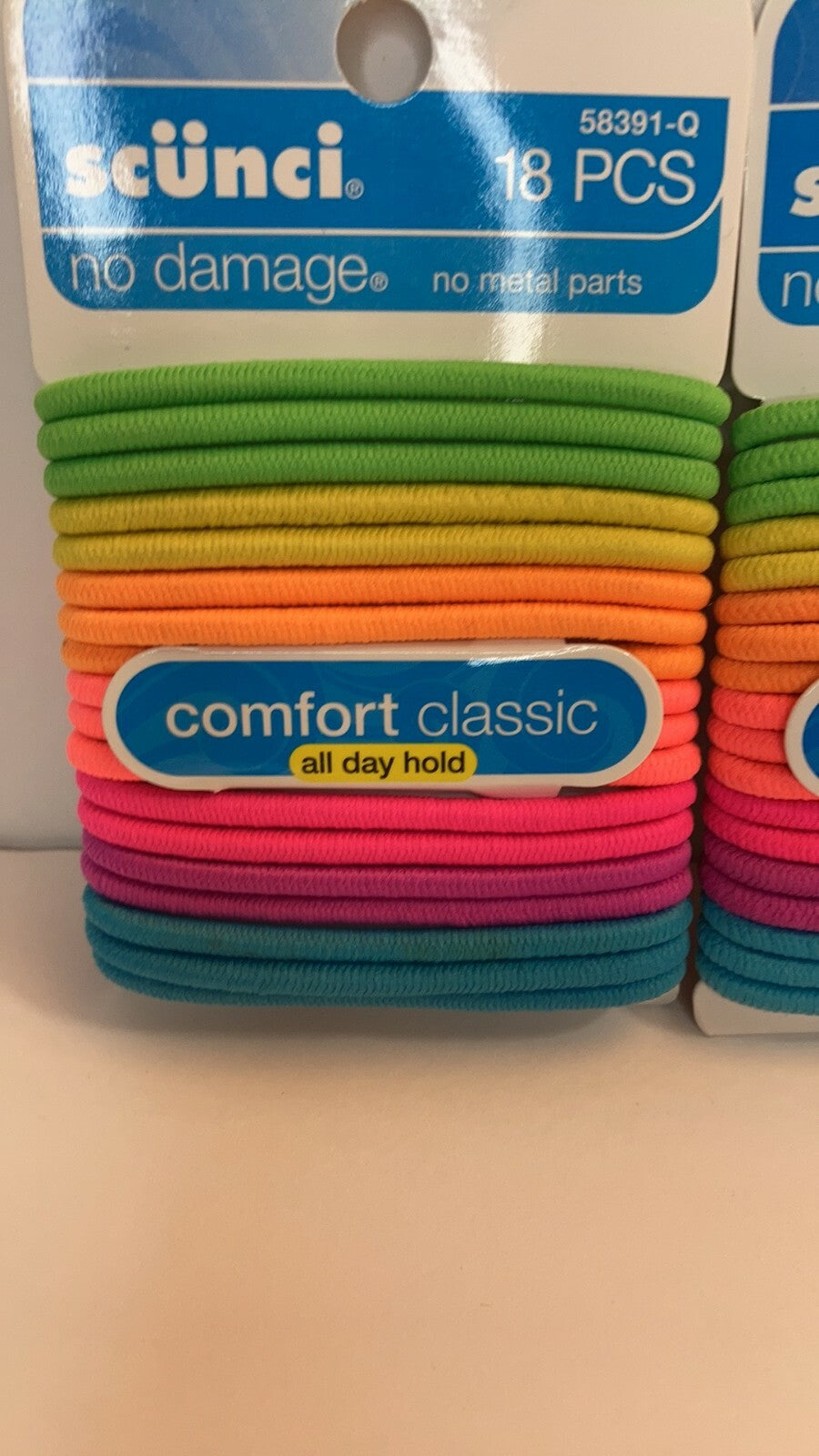 Scunci No Damage All Day Hold Hair Ties Ponytail Holder Elastics