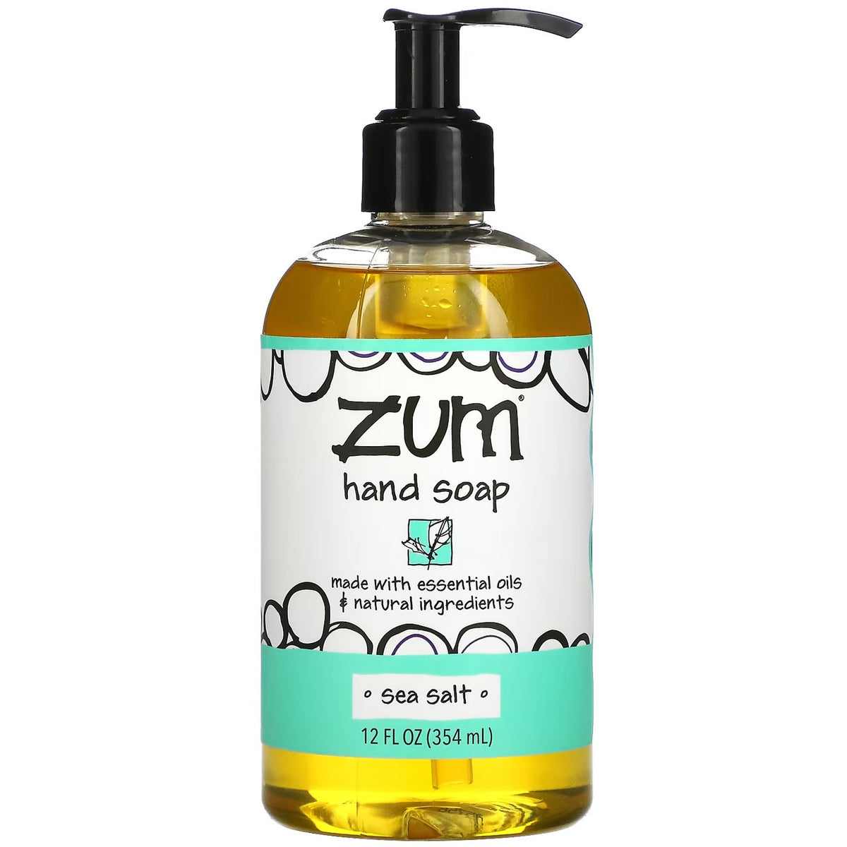 Zum Hand Soap, Sea Salt, 12 Fluid Ounces